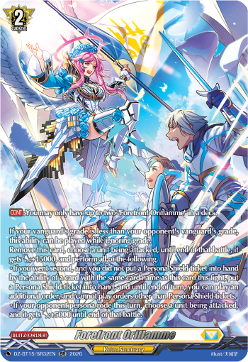 Forefront Oriflamme Forefront Oriflamme