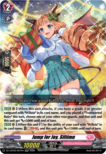 Jump for Joy, Siltimu Jump for Joy, Siltimu