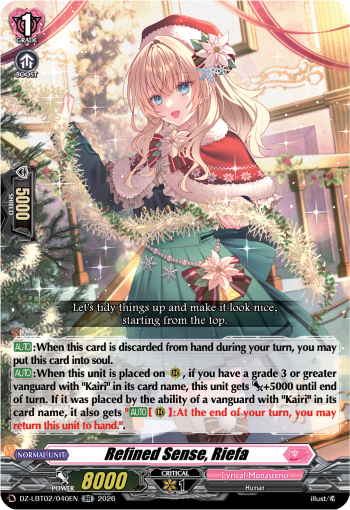 Refined Sense, Riefa Refined Sense, Riefa