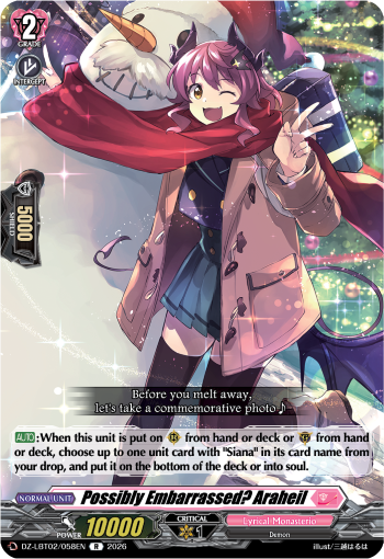 Possibly Embarrassed? Araheil