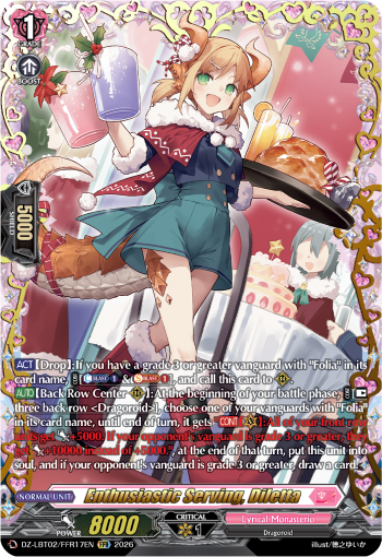 Enthusiastic Serving, Diletta