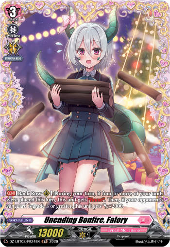 Unending Bonfire, Falory Unending Bonfire, Falory