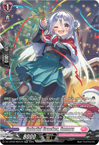 Colorful Cracker, Sonora