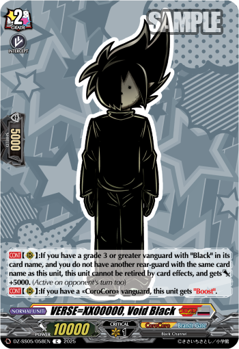 VERSE=XX00000, Void Black