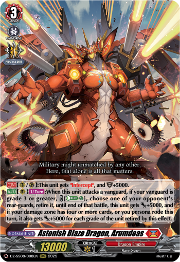 Astonish Blaze Dragon, Arumdeas