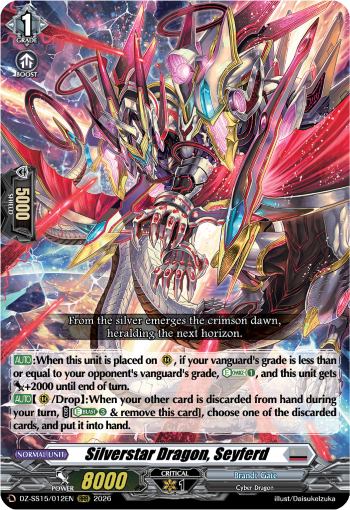 Silverstar Dragon, Seyferd