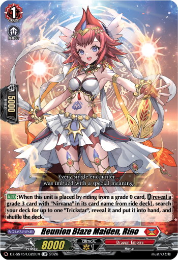 Reunion Blaze Maiden, Rino Reunion Blaze Maiden, Rino