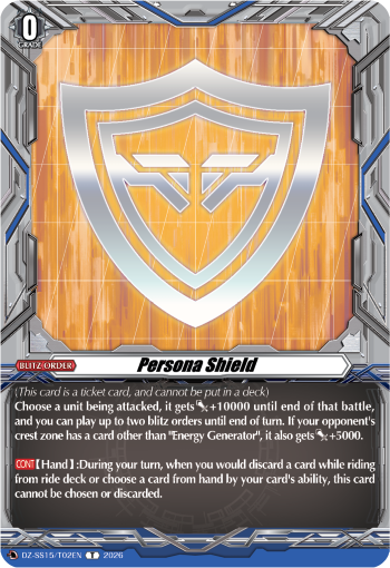 Persona Shield Persona Shield