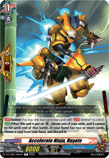 Accelerate Ninja, Hayate Accelerate Ninja, Hayate