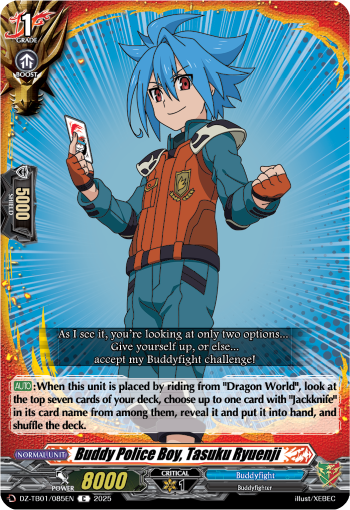 Buddy Police Boy, Tasuku Ryuenji