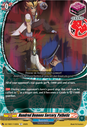 Hundred Demons Sorcery, Pathetic Hundred Demons Sorcery, Pathetic