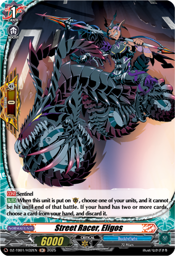 Street Racer, Eligos