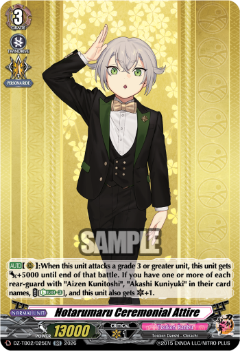 Hotarumaru Ceremonial Attire