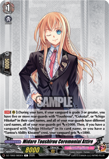 Midare Toushirou Ceremonial Attire