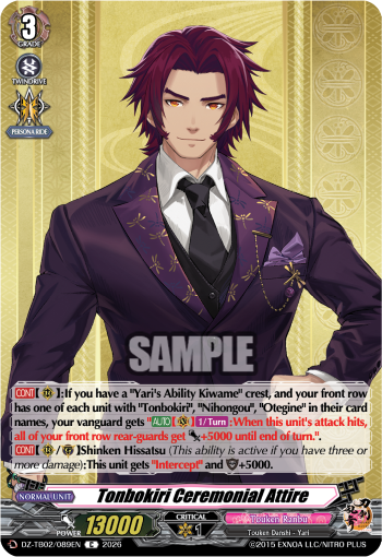 Tonbokiri Ceremonial Attire