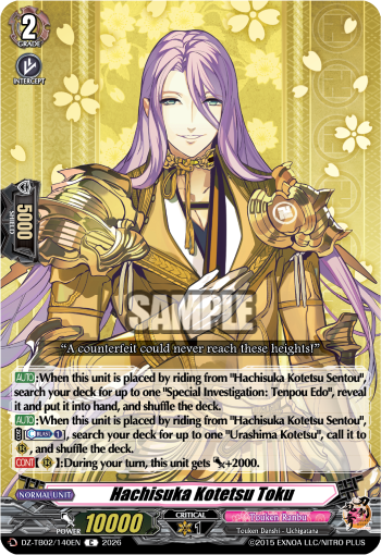 Hachisuka Kotetsu Toku