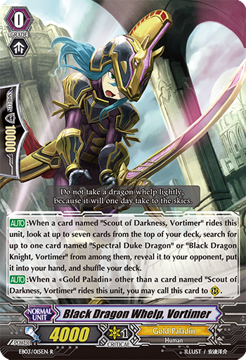 Black Dragon Whelp, Vortimer
