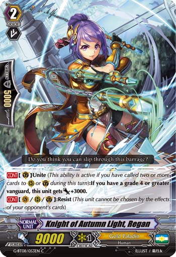 Knight of Autumn Light, Regan