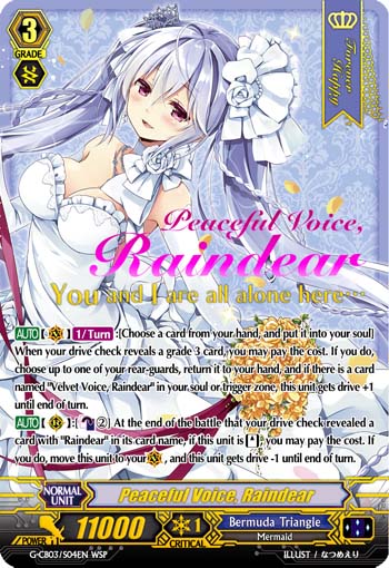 Peaceful Voice, Raindear