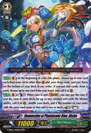 Ranunculus of Phantasmic Blue, Ahsha