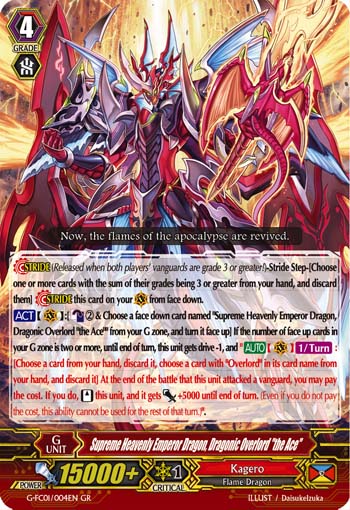 Supreme Heavenly Emperor Dragon, Dragonic Overlord "the Ace"