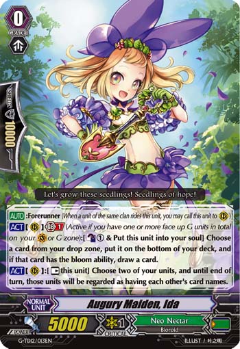 G-TD12] Flower Princess of Abundant Blooming ｜ ｜ Card List ｜ Cardfight!!  Vanguard Trading Card Game