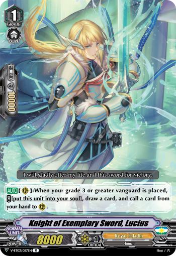 Knight of Exemplary Sword, Lucius