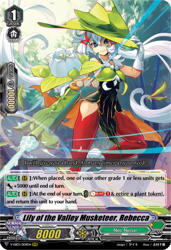 Lily of the Valley Musketeer, Rebecca