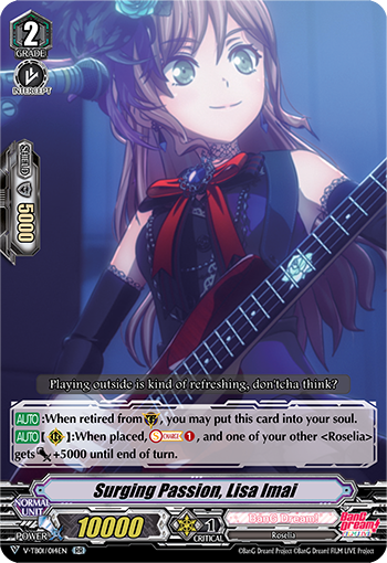 VGE-V-TB01] BanG Dream! FILM LIVE ｜ ｜ Card List ｜ Cardfight