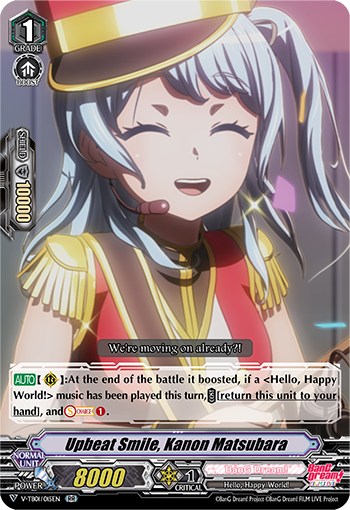 VGE-V-TB01] BanG Dream! FILM LIVE ｜ ｜ Card List ｜ Cardfight