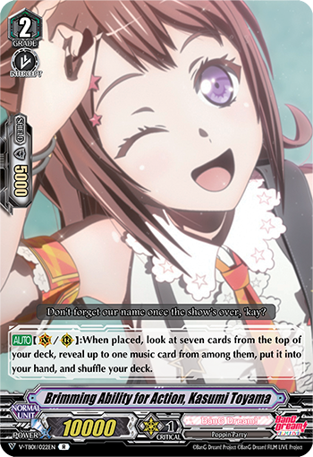 Poppin'Party ｜ Deck Recipe ｜ Cardfight!! Vanguard Trading Card