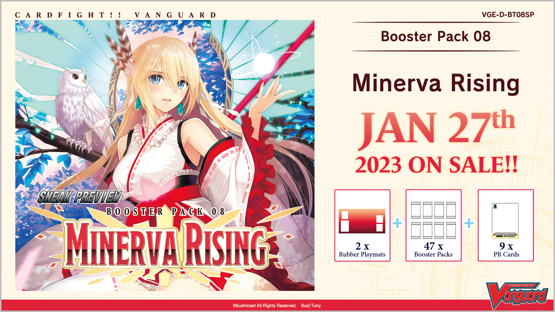 Cardfight!! Vanguard Booster Pack 08: Minerva Rising Sneak Preview