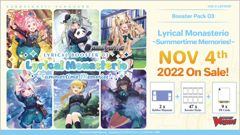 Cardfight!! Vanguard Lyrical Booster 03: Lyrical Monasterio ~Summertime Memories!~ Sneak Preview