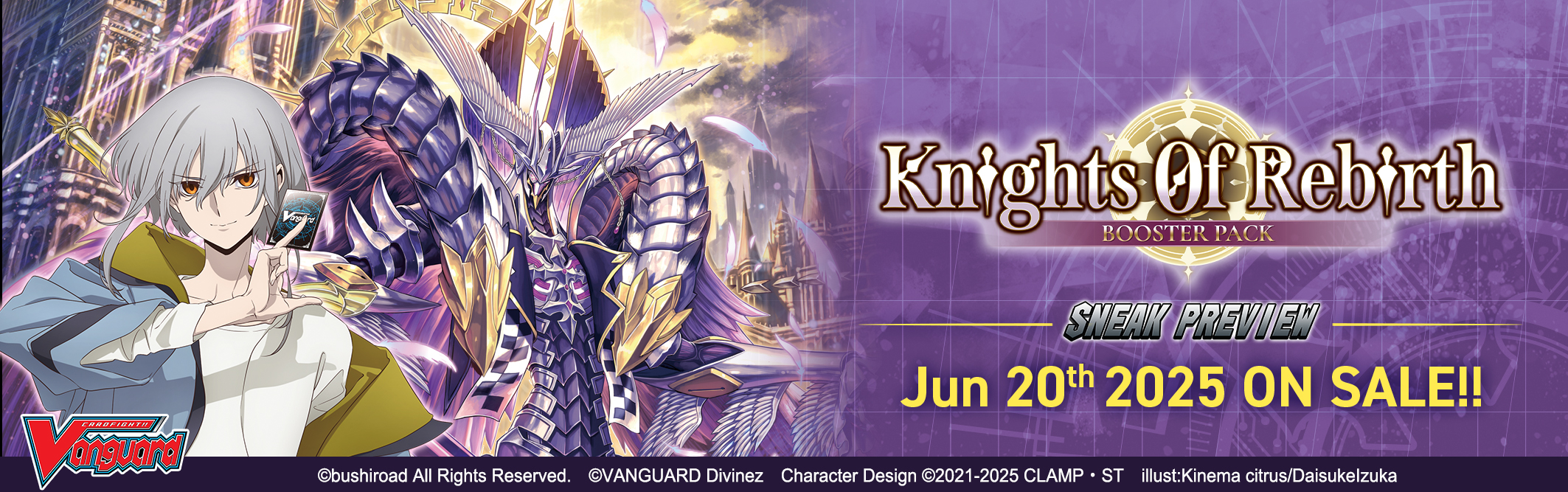 Cardfight!! Vanguard Booster Pack 08: Knights 0f Rebirth Sneak Preview