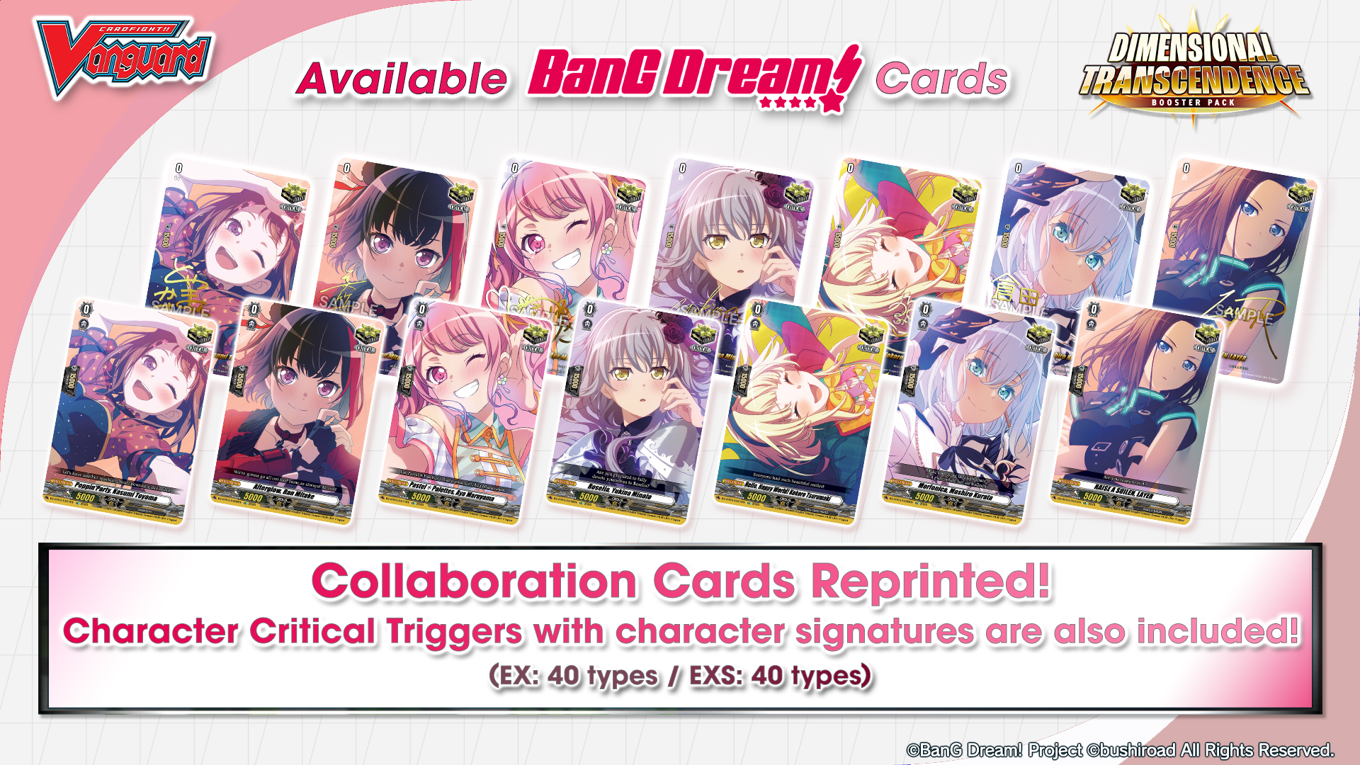 DZ-BT03 BanG Dream! Character Critical Triggers Reprinted