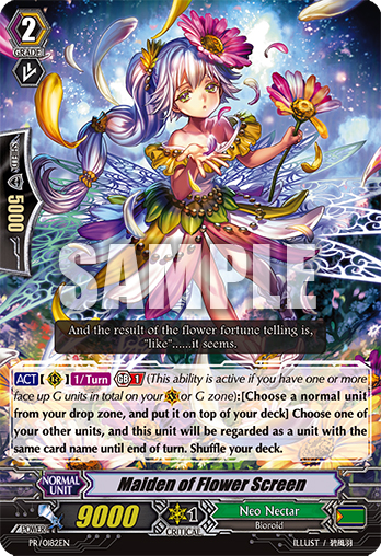 PR/0182EN Maiden of Flower Screen